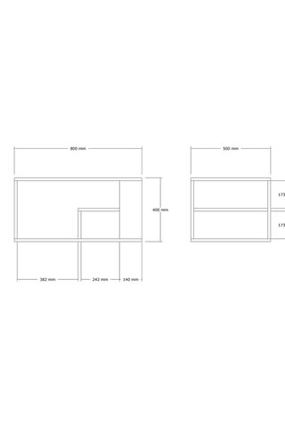 Table basse Eros - 80 x 40 x 50 cm