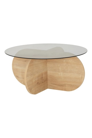 Table basse Bubble  - Plateau en verre trempé - 75 x 35 x 75 cm