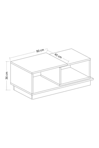 Table basse Consept - 90 x 36 x 45 cm