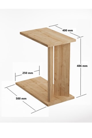 Table d’appoint Lun - 25 x 48,6 x 50 cm