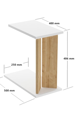 Table d'appoint Lun - 25 x 48,6 x 50 cm