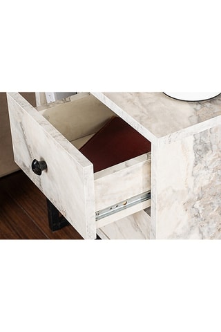 Table de chevet 2 tiroirs Glimmer - 45,2 x 50 x 29,5 cm