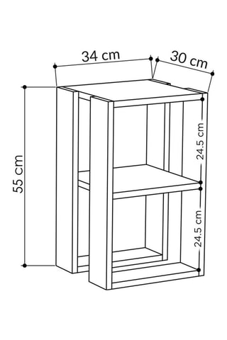 Table de chevet Lonie - Blanc
