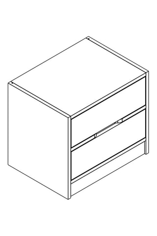 Table de chevet Elina - 54 x 40 x 47 cm