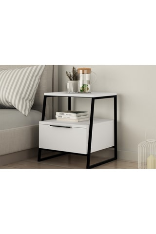 Table de chevet abattant Pal - 45 x 50 x 33 cm