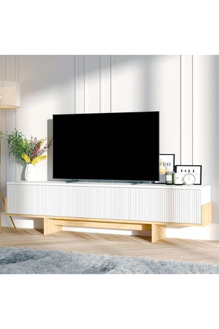 Meuble TV 3 abattants Hege - 180 x 44,6 x 30 cm