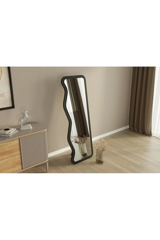 Miroir Asel - 50 x 160 x 2,2 cm - Noir