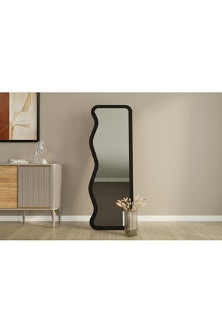 Miroir Asel - 50 x 160 x 2,2 cm - Noir