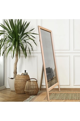 Miroir en bois Cheval - 45 x 145 cm - Naturel