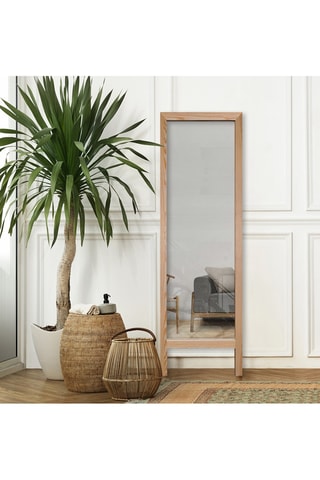 Miroir en bois Cheval - 45 x 145 cm - Naturel