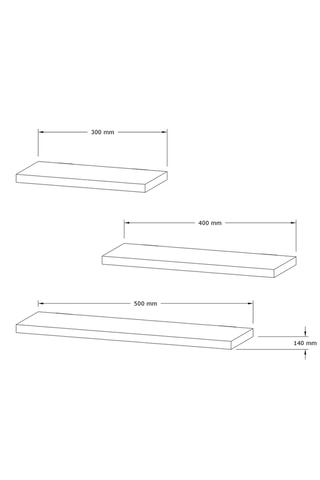 Etagère murale 3 niveaux - Blanc