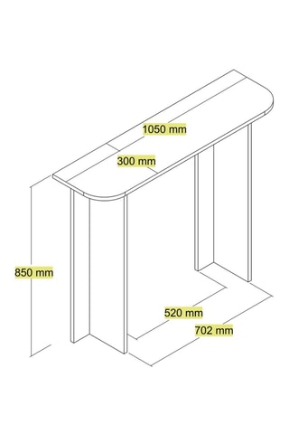 Meuble d'entrée - 105 x 85 x 30 cm