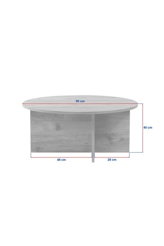 Table basse - 90 x 40 x 90 cm