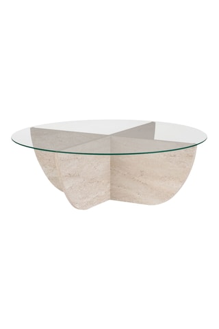 Table basse en verre - 90 x 30 x 90 cm