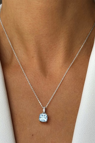 Ketting - Zilver, Topaas en Zirkonia