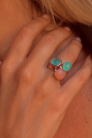 Set van 3 Ringen Zilver en Doublé Roségoud