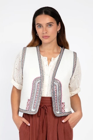 Mouwloos Jasje - Ecru