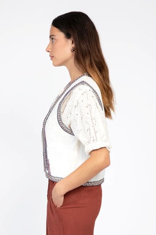 Mouwloos Jasje - Ecru