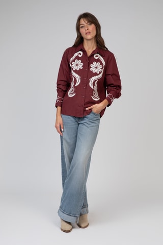 Blouse - Bordeauxrood