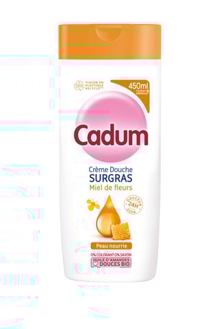 Crèmedouche met Bloemenhoning Surgras Cadum - Droge Huid - 450 ml