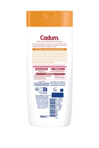 Crèmedouche met Bloemenhoning Surgras Cadum - Droge Huid - 450 ml