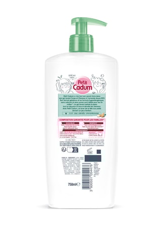 Douchegel voor Lichaam en Haar Cadum met Biologische Zoete Amandel - 750 ml