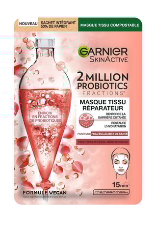 Mascarilla de tela reparadora con probióticos - 22 g