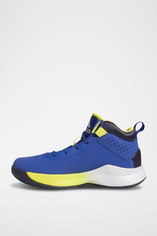 Chaussures de basketball Cross Em Up 5 K Wide - Bleu roi et vert citron