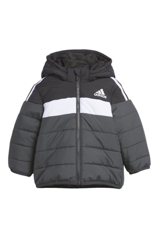 Doudoune à capuche - Gris clair et gris foncé