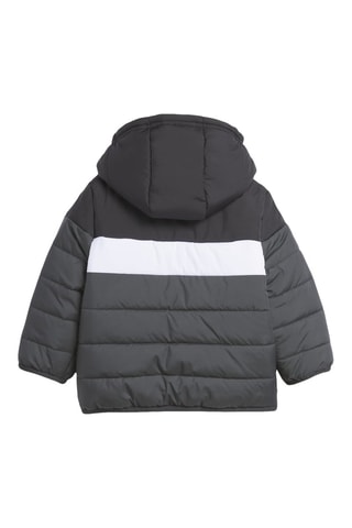 Doudoune à capuche - Gris clair et gris foncé