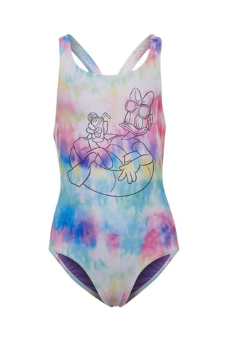 Maillot 1 pièce tie and dye Daisy Disney - Ciel et rose