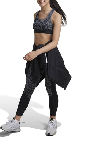 Brassière sport push-up Power React - Gris et noir