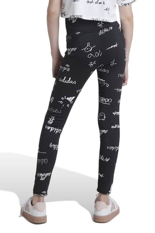 Legging de sport taille haute Brand Love - Noir