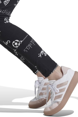 Legging de sport taille haute Brand Love - Noir