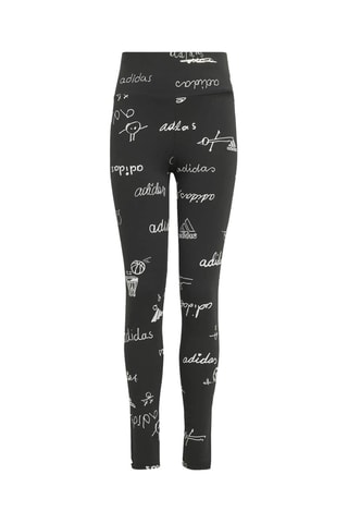 Legging de sport taille haute Brand Love - Noir
