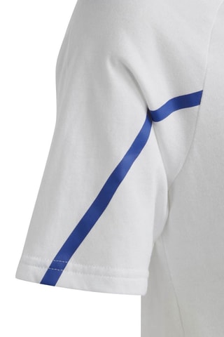 T-shirt Slim - Blanc et indigo