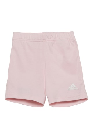 T-shirt et short Essentials Blanc et rose