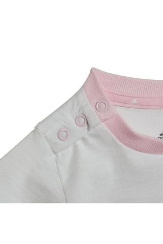 T-shirt et short Essentials Blanc et rose