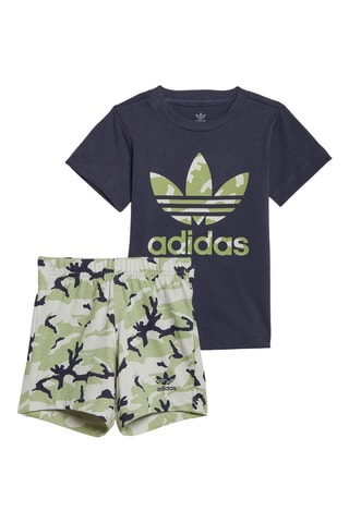 T-shirt et short Camo Bleu marine et kaki