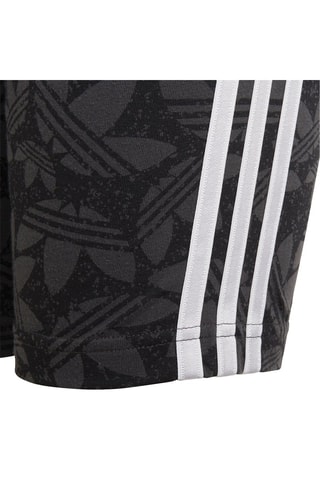 Short de cyclisme taille haute - Noir chiné et gris