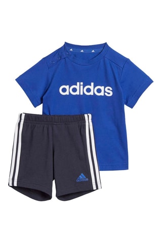 T-shirt et short en coton biologique Essentials Lineage - Bleu roi et noir