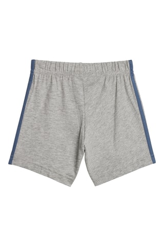 T-shirt et short en coton biologique Essentials Lineage - Bleu marine et gris clair chiné