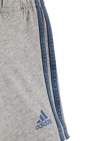 T-shirt et short en coton biologique Essentials Lineage - Bleu marine et gris clair chiné