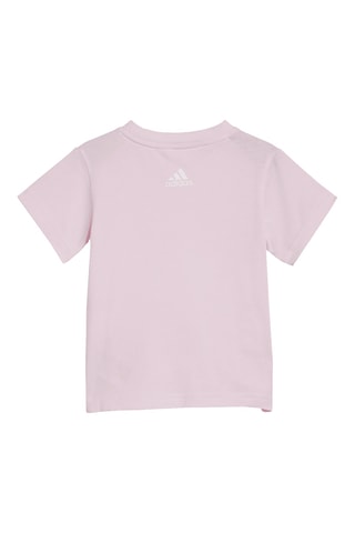 T-shirt et short en coton biologique Essentials Lineage - Rose et gris chiné