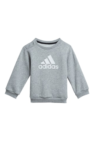 Sweat et pantalon - Gris chiné et noir