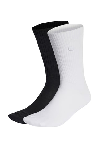 2 paires de chaussettes en coton biologique - Blanc et noir