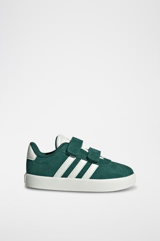 Baskets en nubuck - Vert foncé et blanc