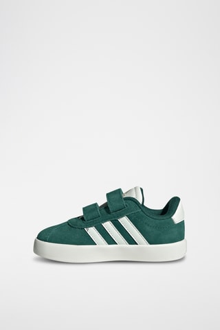 Baskets en nubuck - Vert foncé et blanc