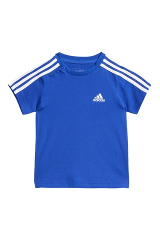 T-shirt et short - Bleu roi et gris clair chiné