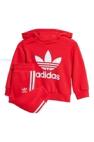 Sweat à capuche et pantalon - Rouge et blanc